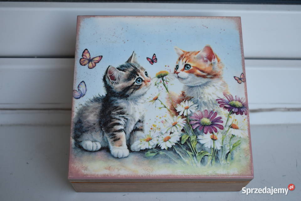 Szkatułka pudełko rekodzieło decoupage Warszawa