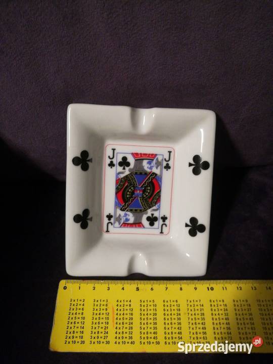 Popielniczka brydż brydżowa Porcelana i szkło Choszczno