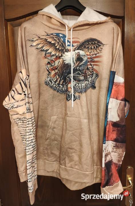 Ogromna nowa bluza lekko ocieplana 5XL jasny Rozmiar 4XL Kraków