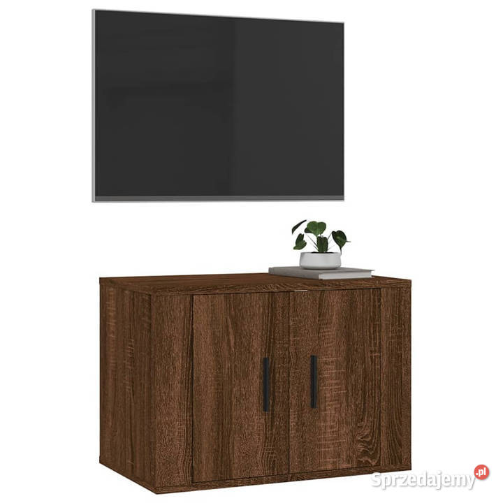 Wisząca szafka telewizyjna brązowy dąb 57x345x40 sprzedam