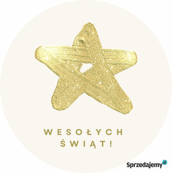 Naklejki świąteczne na prezenty zestaw mix 40 mm Kamionna