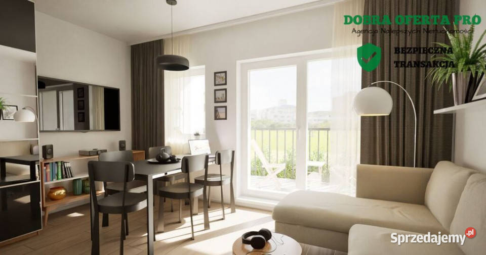 mieszkanie 37 m z ogródkiem i balkonem Gdańsk