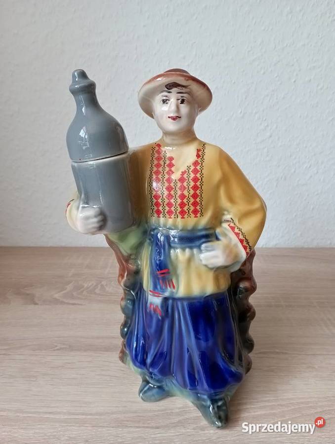 Ukraina Karafka sygnatury Wołyń Połonne Chłopiec Grybów