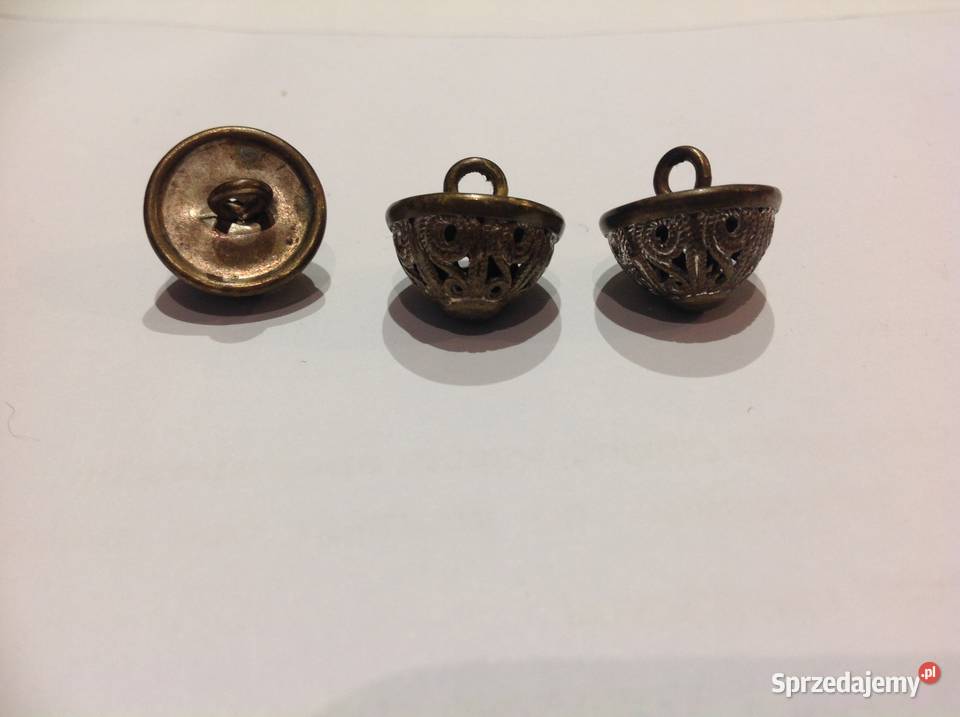 Stare Guziki Guzy Metalowe 3 Uniseks Nowa Sól