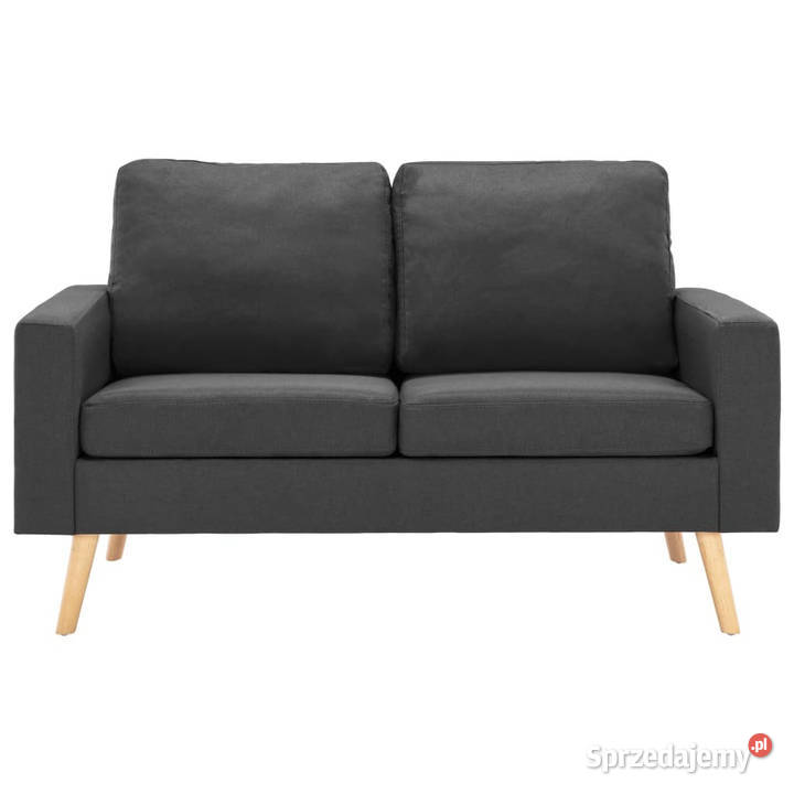 2osobowa sofa ciemnoszara tapicerowana tkaniną mazowieckie Warszawa sprzedam