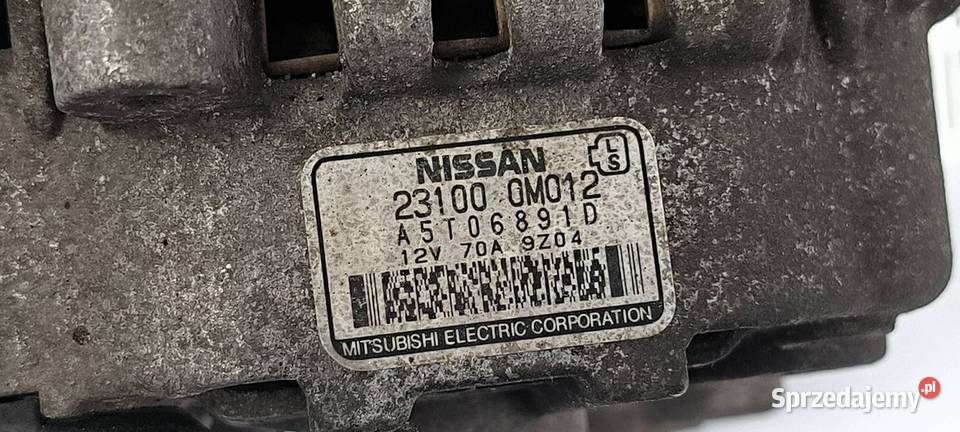 ALTERNATOR NISSAN ALMERA A5T06891D osobowe Lipno