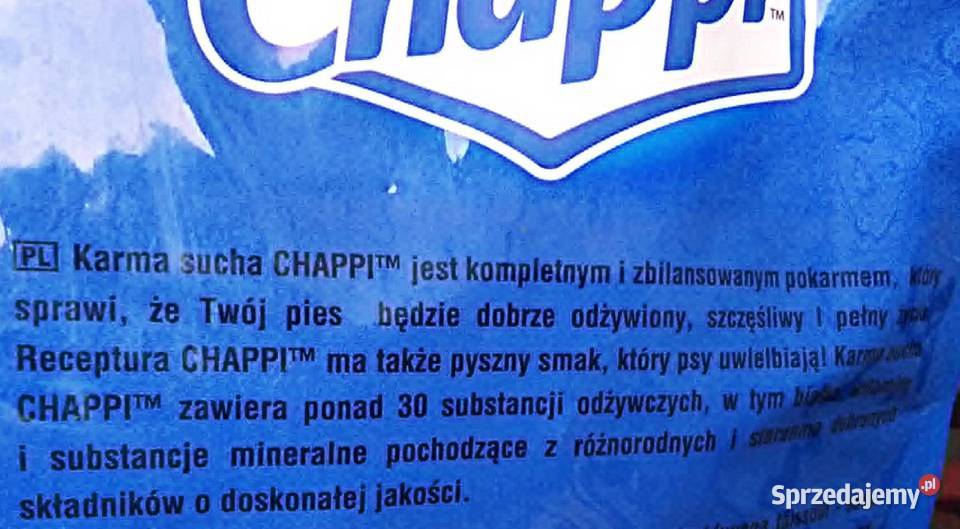 Sucha karma CHAPPI 9 30 składników psa Rewal