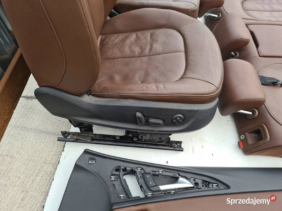 FOTEL FOTELE SKÓRA AUDI A6 C7 SEDAN KOMBI BRĄZ osobowe Przystajń