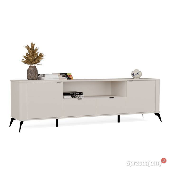 Szafka RTV CORDOBA Kaszmir Beż Szafka Pod TV 2 186cm