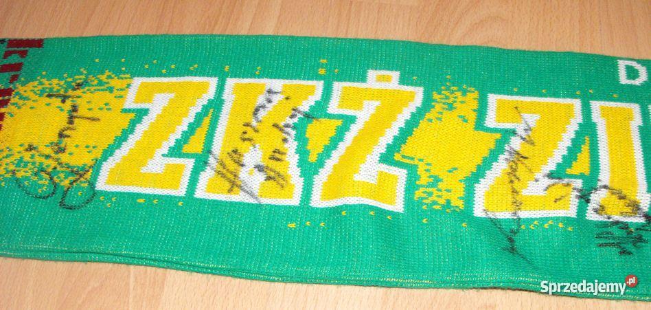Falubaz szal szalik z autografami ZKŻ Zielona Gó Nowa Sól