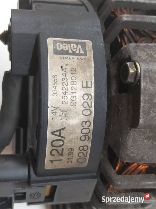 ALTERNATOR 028903029E 19 TDI VW Volkswagen osobowe