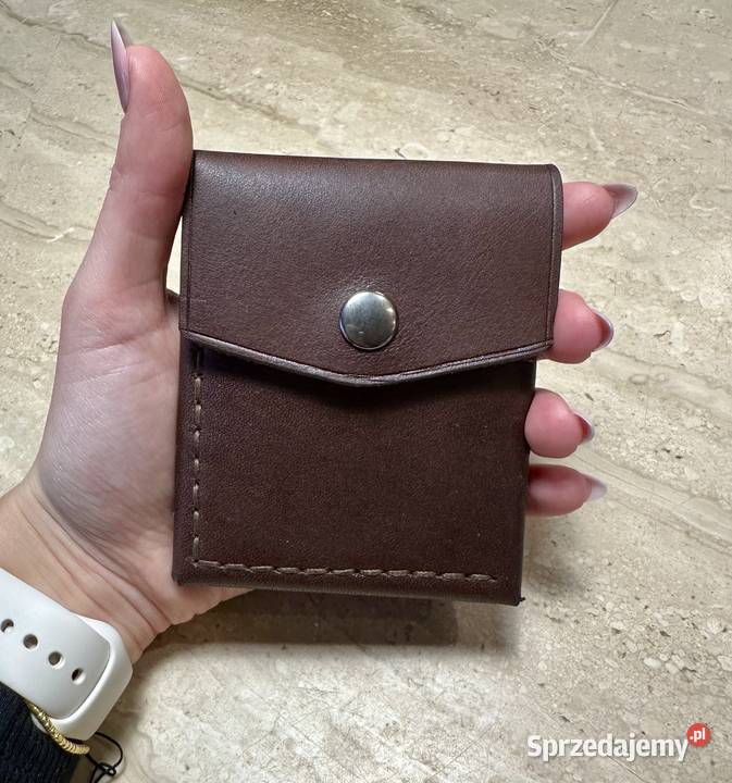 Portfel ręcznie szyty ze skóry naturalnej z Maciejowice