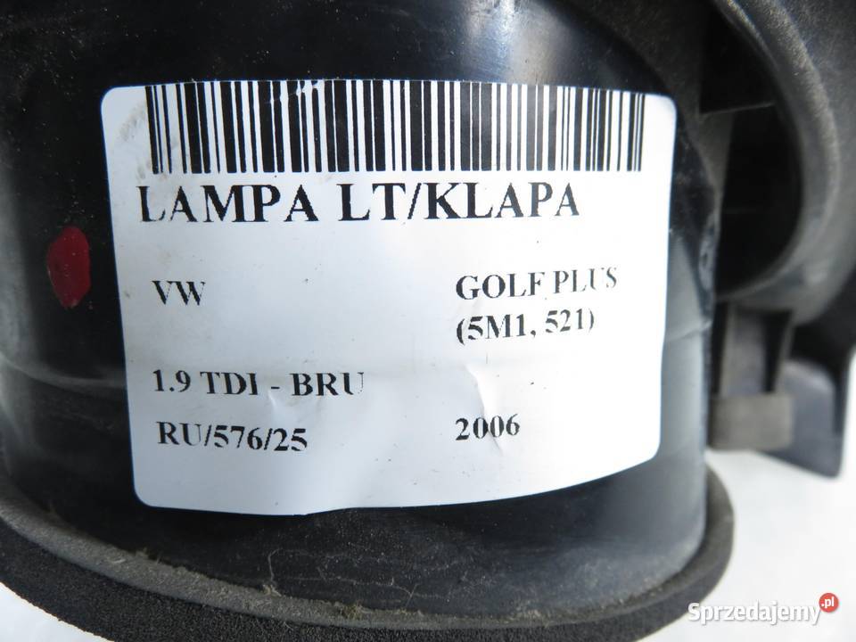 LAMPA LEWA TYLNA KLAPA VW GOLF PLUS Lampy tylne