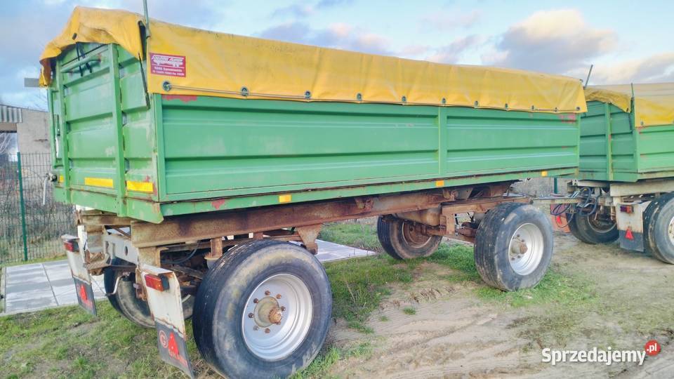 Przyczepa rolnicza Ifa Hw8011 wywrotka na boki Wąwelno