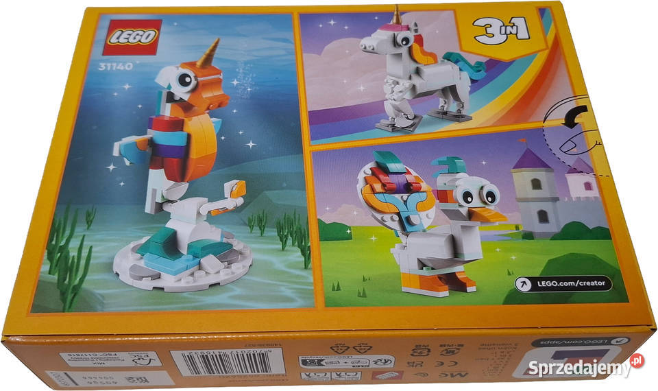 Klocki Lego Creator 3w1 Magiczny jednorożec 7 lat+ Czeladź