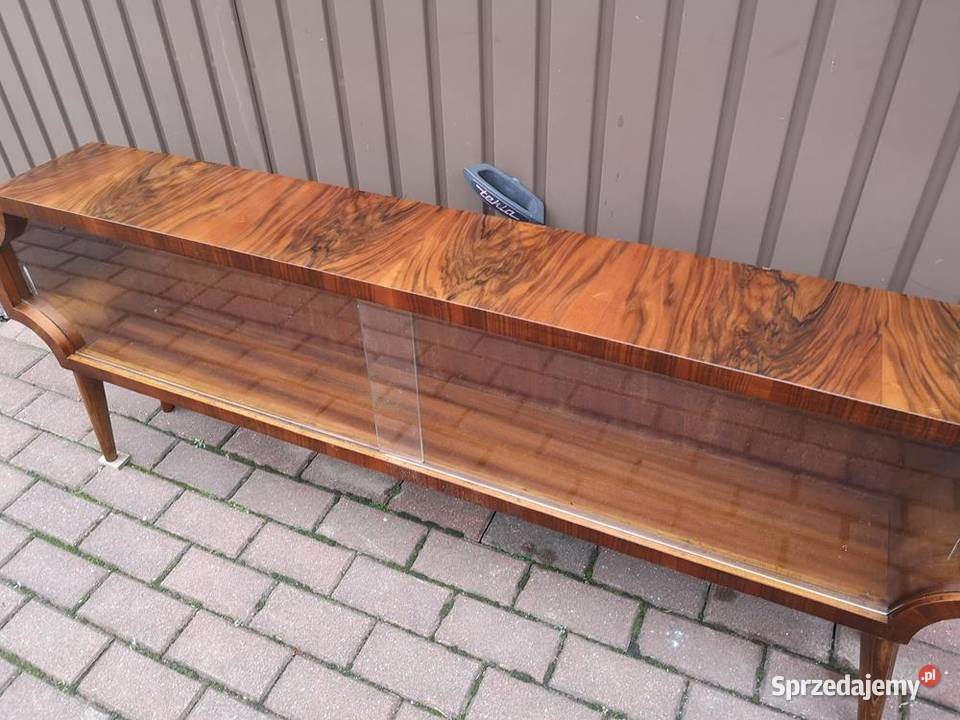 Komoda Niska RTV ARTDECO Unikat Orzech 158 Stara Swarzędz