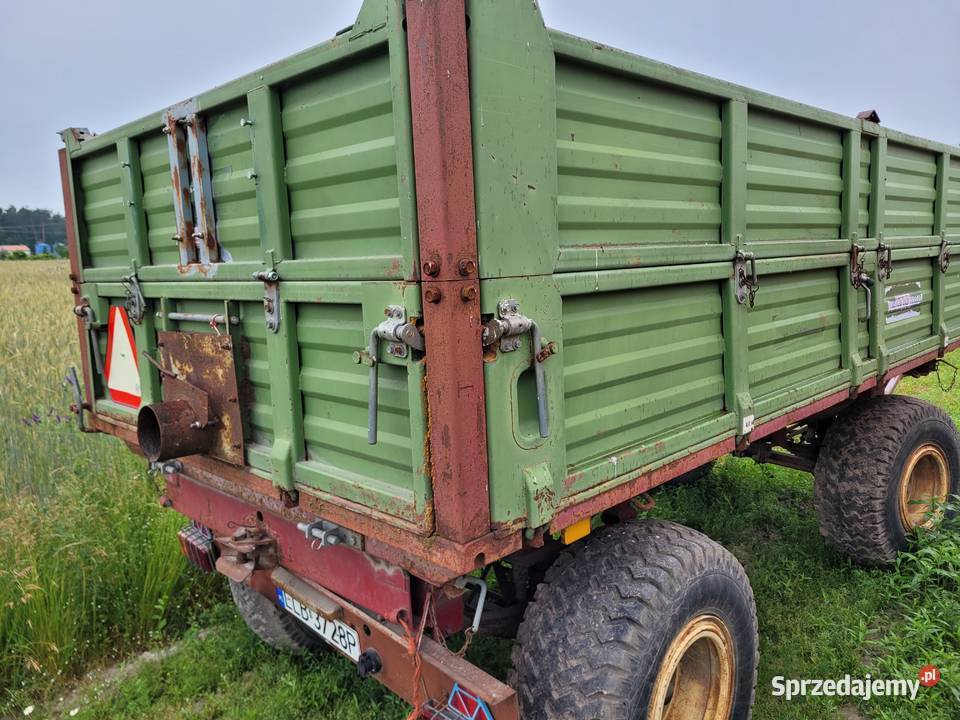 Przyczepa rolnicza Hilken 8t 3 stronny wywrot nieuszkodzony Kozłówka