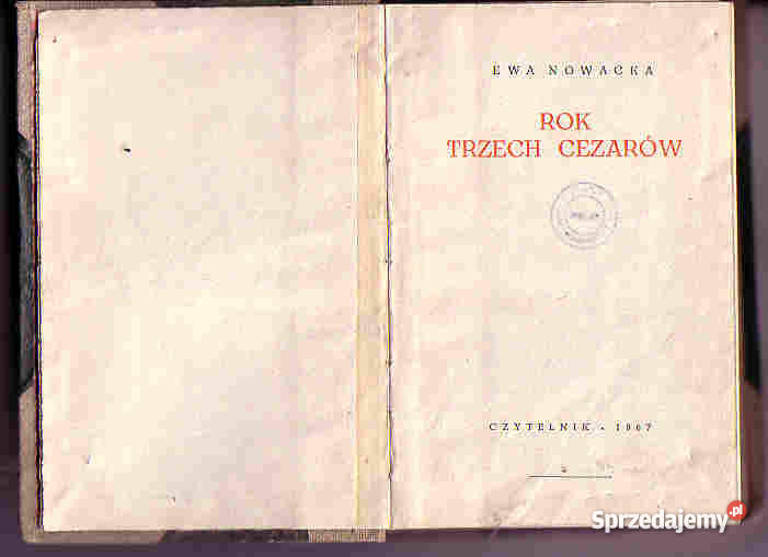3699 TRZECH CEZARÓW EWA NOWACKA Czyrna