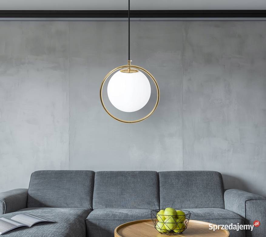 Lampa Sufitowa Nowoczesna Gold Złota E27 Kula Choroszcz
