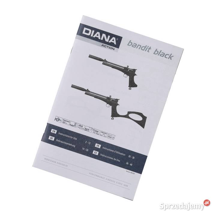 Wiatrówka Diana PCP Bandit Black 45 mm Warszawa