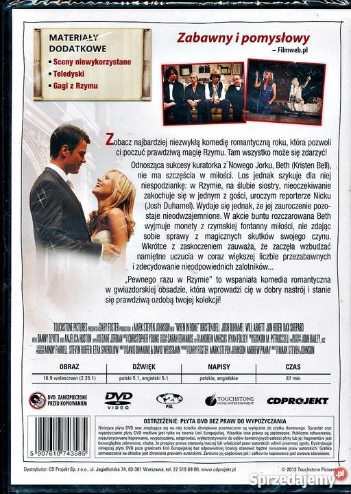 PEWNEGO RAZU W RZYMIE KRISTEN BELL FILMOWE Kalisz