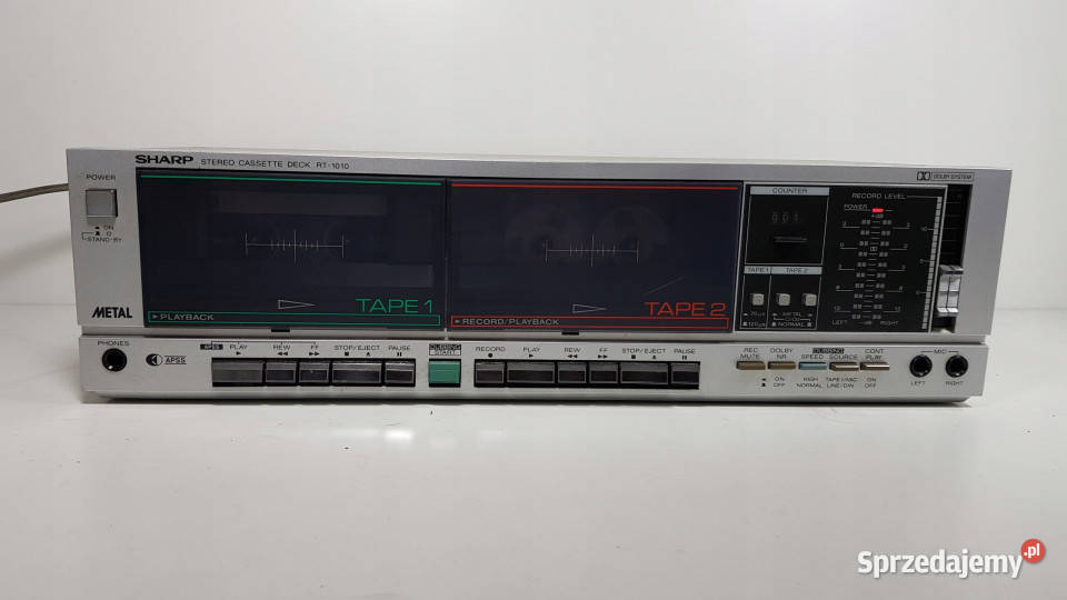 sharp RT 1010 Stereo Cassette Deck magnetofon Międzychód