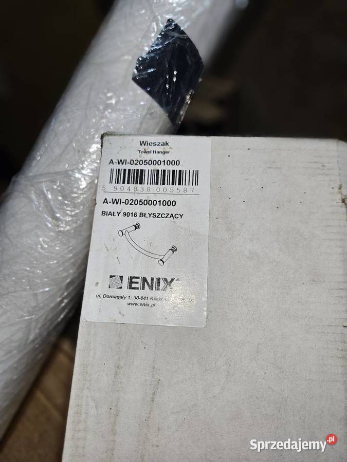 Wieszak grzejnika Enix nowy biały 9016 AWI