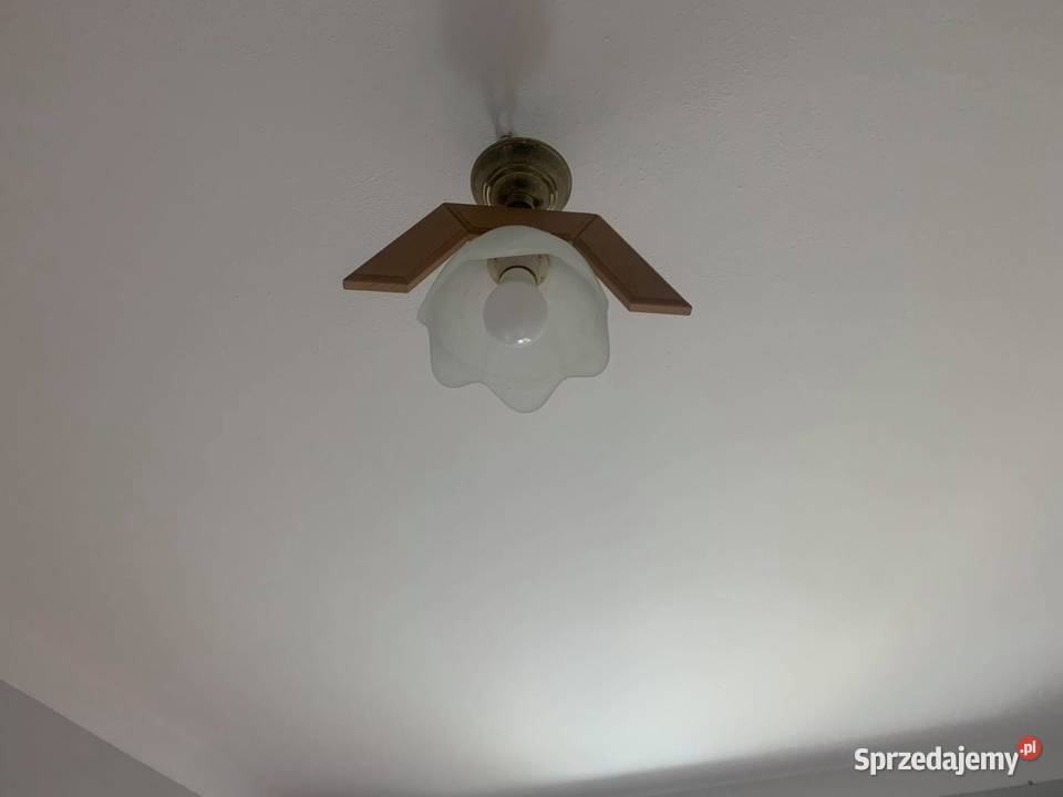 Lampa sufitowalampy sufitowe z drewnem 2 sztuki biały sprzedam