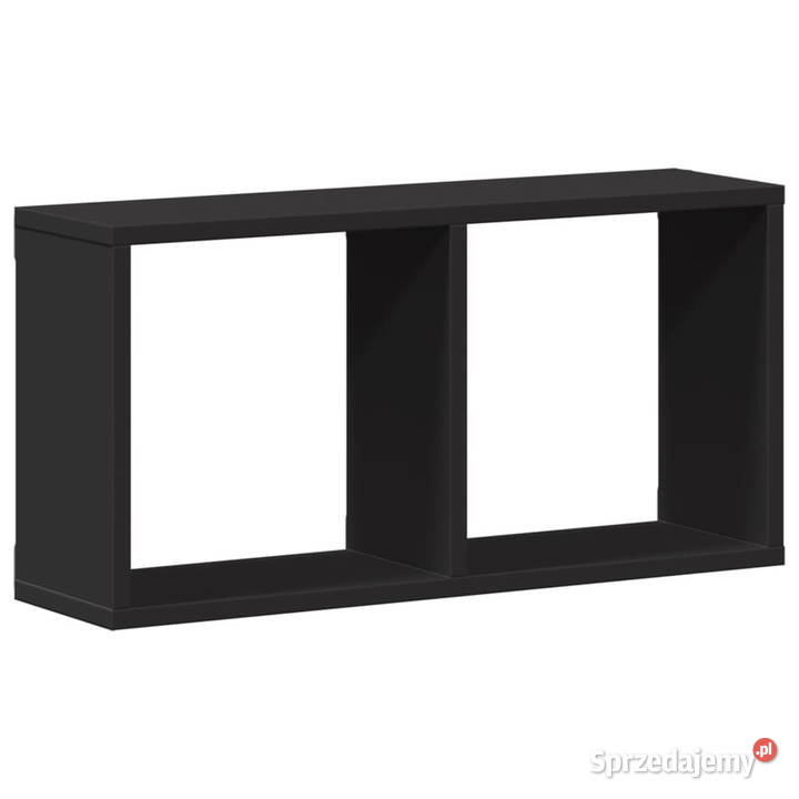 Półka ścienna 60x16x30 czarna materiał