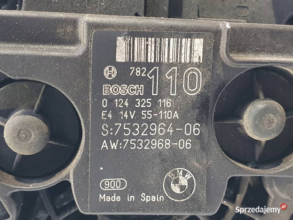 ALTERNATOR BMW E87 E90 20 i 0124325116 7532964 lubelskie Chełm sprzedam