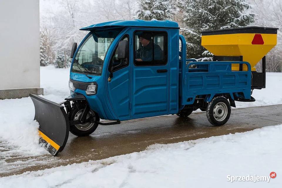 Użytkowy Elektryczny trójkołowiec wozidło z