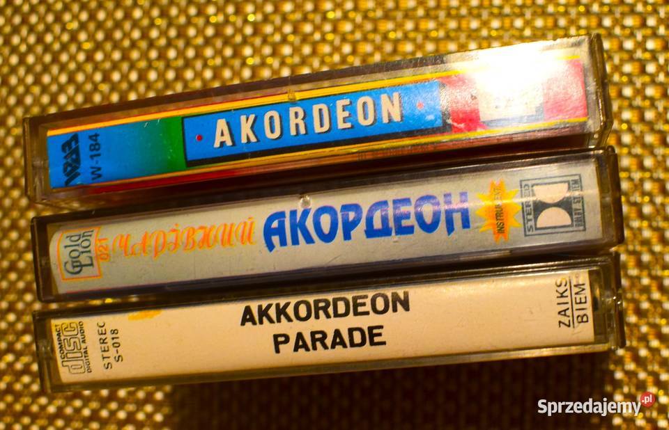 Muzyka na akordeon trzy kasety w stanie Chełmno
