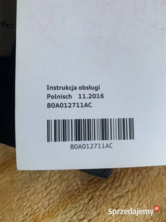 Oryginalne ETUI instrukcja obsługi Audi Q5 Pozostałe Puławy