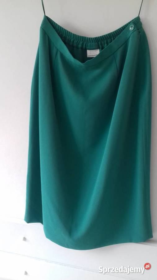 Spódnica zielona do kolan do sprzedania Bez wzoru sprzedam