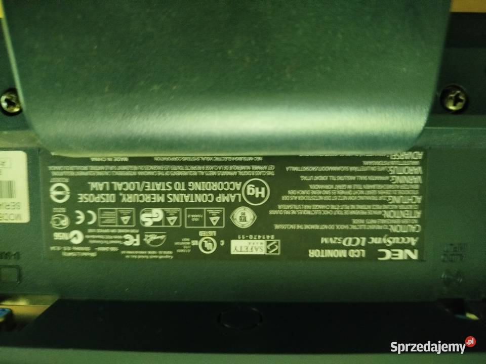 Monitor NEC AccuSync LCD52VM 15 rozdzielczość Kraków