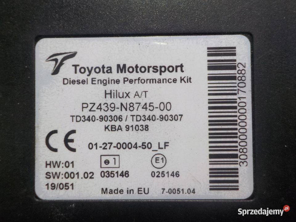 TOYOTA HILUX VII 30 D4D 08r modul PZ439N874500 mazowieckie Suków