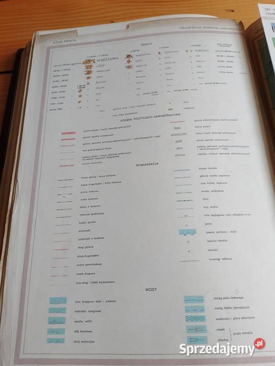 Atlas Świata PWN 1962 Encyklopedia Książki 1954 Skawina
