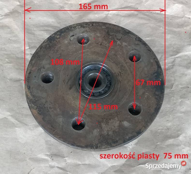 Piasta i koło do Trajki Barkas MZ ETZ 250 DDR Nowy Dwór Mazowiecki