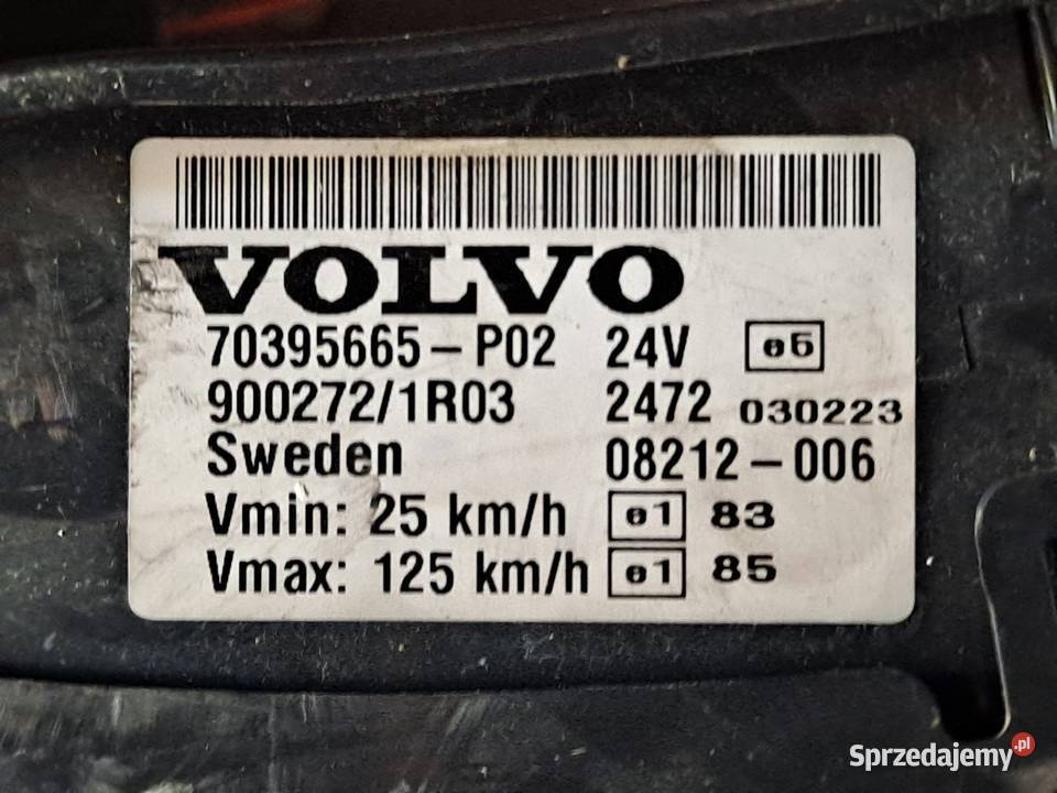Licznik ZEGAR VOLVO VDO FH FM 70395665P02 Zawichost