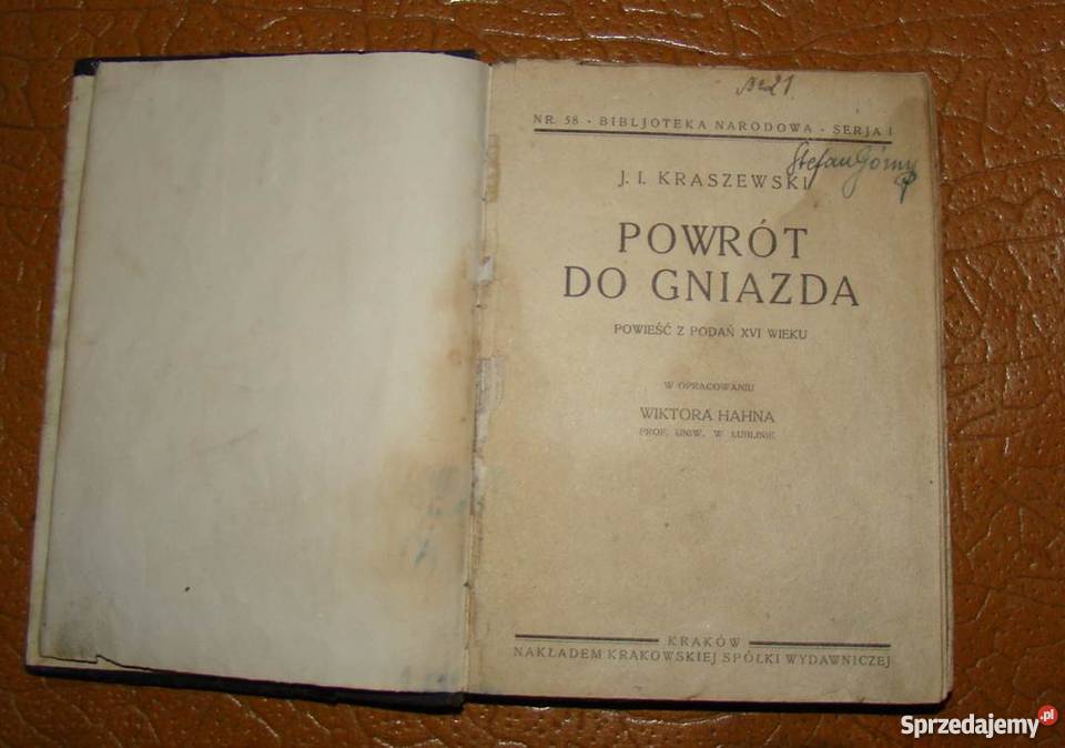 Stare polskie przedwojenne książki tanio okazja Pleszew