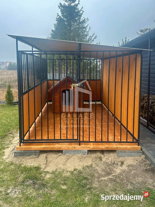 Kojec psów 2x3m Drewniana podłoga ściana