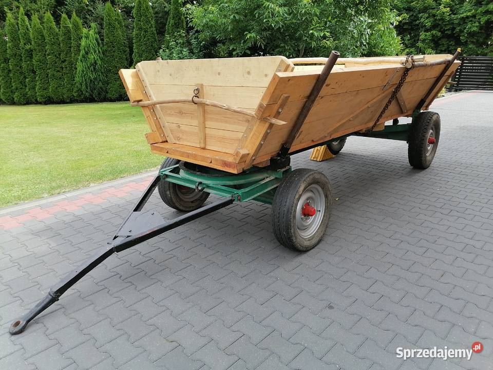 Wóz ciągnikiem fura nieuszkodzony Masłów Drugi