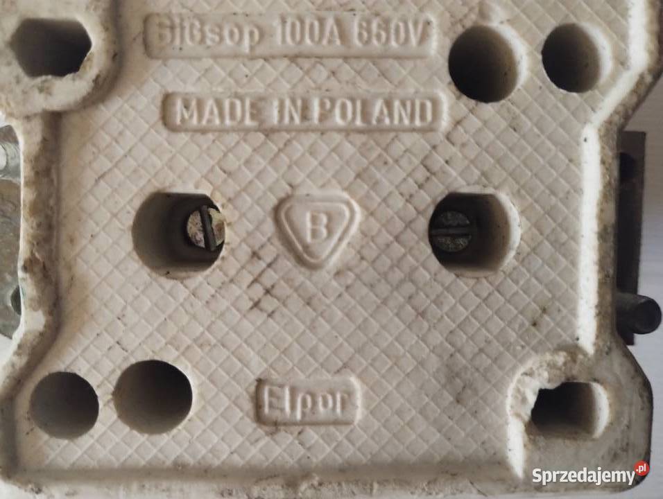 Gniazdo bezpiecznikowe ceramiczne główka 100A