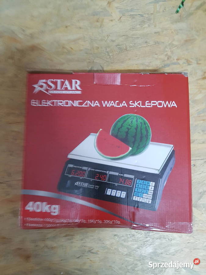ELEKTRONICZNA WAGA SKLEPOWA LCD KALKULACYJNA 40 Głogowa