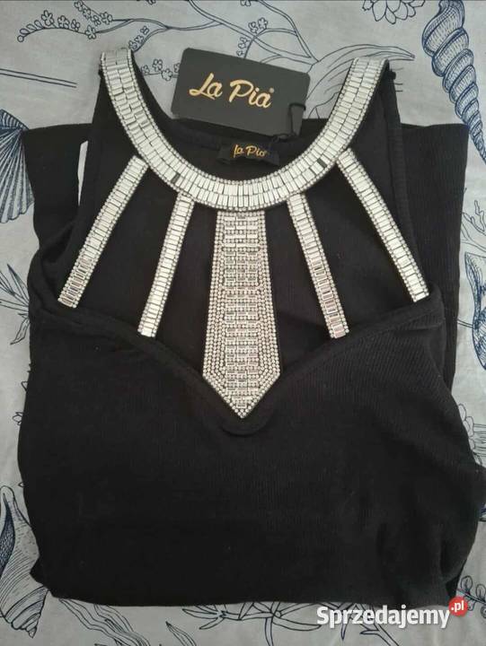 Piękna bluzka dzianinowa czarny Odzież damska Kraków