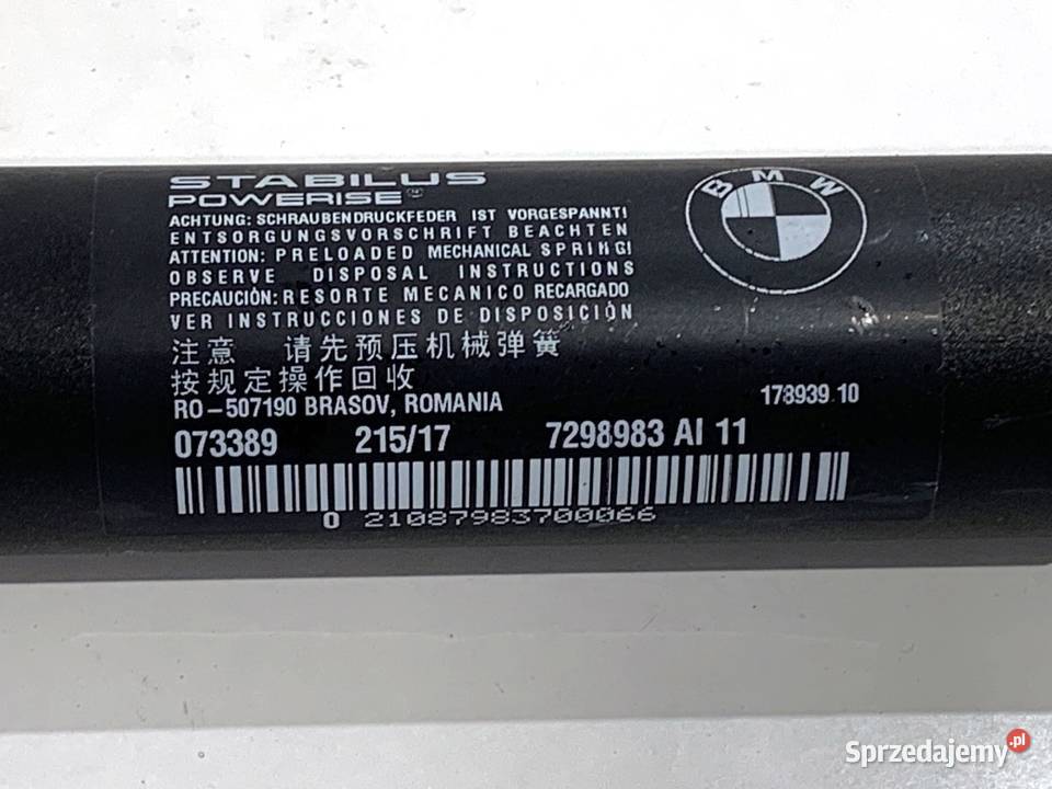 SIŁOWNIK TELESKOP BMW F34 7298983 20 184 osobowe