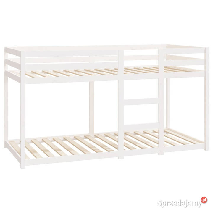 Łóżko piętrowe białe lite drewno sosnowe 90x200 sprzedam