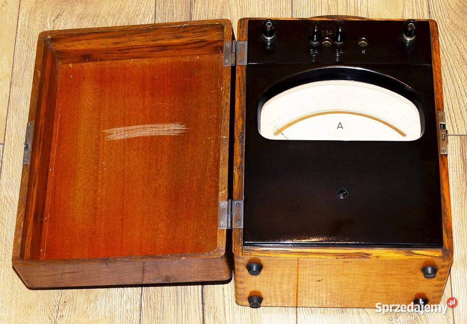 Amperomierz laboratoryjny analogowy 25 5 A ACDC