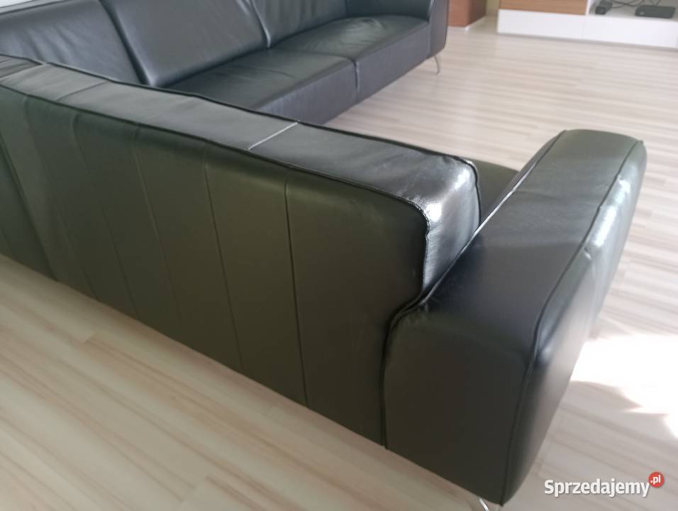 komplet wypoczynkowy narożnik rogówka skóra Meble Tarnowskie Góry