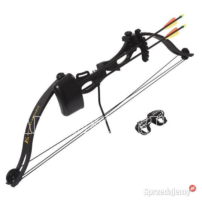 Łuk bloczkowy zestaw strzały karwasz kołczan